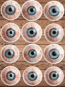 Creepy Eyeball Die Cut Stickers Set Laptop Sticker Water Bottle Sticker - Picture 1 of 1