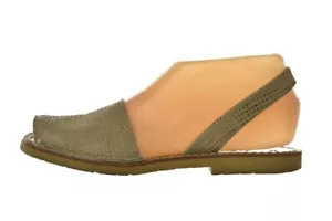 Zapatos para mujer Castell, talla 36 6, beige, honda, sandalias, cuero plano, punta de púas - Imagen 1 de 6