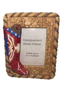 Marco de Imagen Resina Tema de Vaquero Bota Cuerda Diseño País Rancho Nuevos Marcos - Imagen 1 de 6