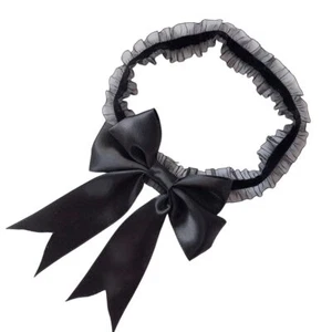Black Lace Wedding Garters for Bride with Bow Party Prom Leg Garter Belt Blac... - Picture 1 of 5