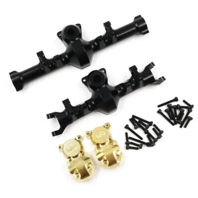 Yeah Racing AXSC-040 Aluminum CNC Axle Housing w/ Brass Cover Set : Axial SCX24 - Image 1 of 2