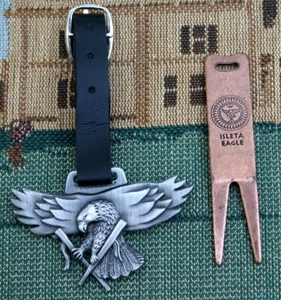 ISLETA EAGLE G.C. Taschenanhänger + Messing Divot Tool - Bild 1 von 2