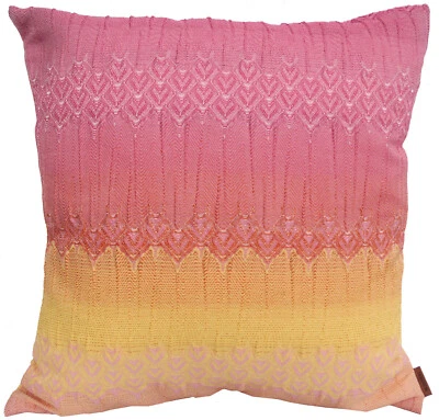 MISSONI HOME CUSHION COVER 21% SILK KNITTED  16x16 in 40x40cm SALENTO 159 - Image 1 of 4