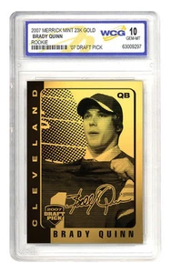 2007* Brady Quinn * Notre Dame NFL *-tarjeta de novato dorada 23 k - *regalo * Gema- como nueva 10 - Imagen 1 de 1