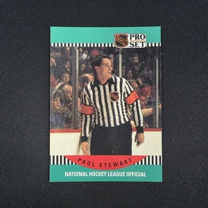 1990-91 Pro Set Hockey - Paul Stewart #699 Árbitro NFL Tarjeta Base De Colección - EX - Imagen 1 de 2