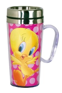 Thermo Travel Mug - Tweety Vogel Kaffeetasse - Kaffeeliebhaber Geschenk - lustig - Bild 1 von 3