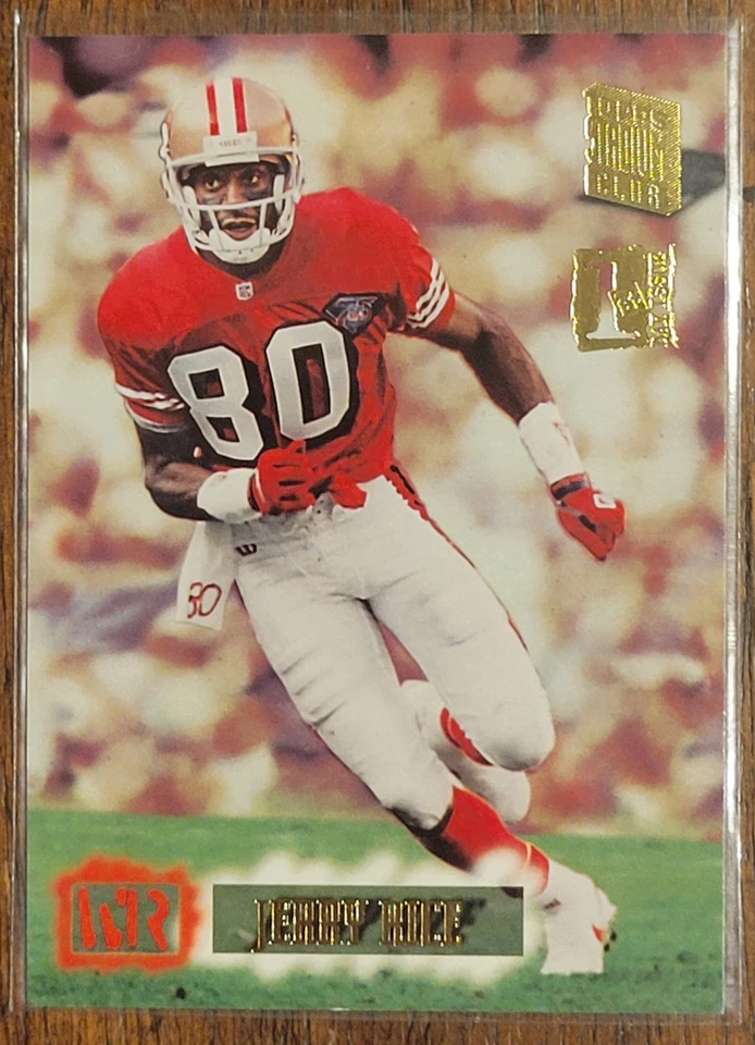 Jerry Rice 1994 体育场俱乐部“第一天发行”平行 #550 罕见 1:1080 — 第 1/1 张图片