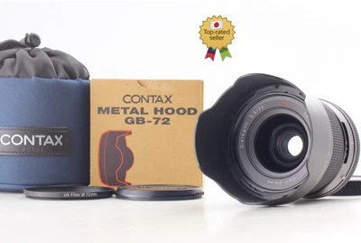 [Unused w/ Case + Hood ] Contax Carl Zeiss Distagon T* 55mm f3.5 Lens 645 JAPAN - Image 1 of 4