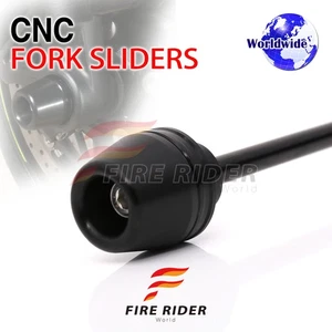 Black Front Fork Axle Slider For Suzuki GSXR 1000 04 03 02 01 - Picture 1 of 7