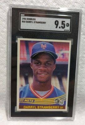 1984 Donruss #68 达里尔草莓新秀卡 SGC 9.5 完好 + 大都会队 — 第 1/2 张图片