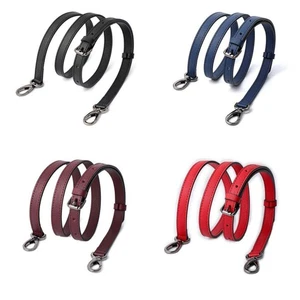 1.8/2.5cm Genuine Leather Shoulder Crossbody Adjustable Bag Purse Handle Strap - Picture 1 of 15