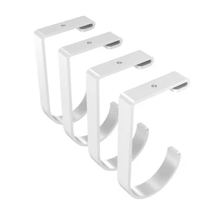4 Pack Add On Storage Flat Hook Accessory for Garage Ceiling Rack and Wall Sh... - Picture 1 of 6