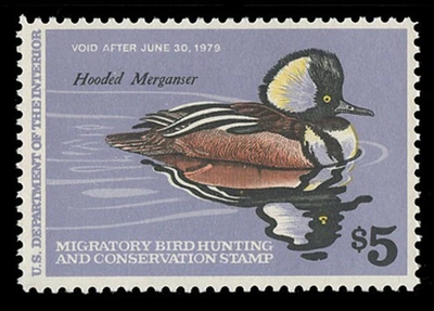 SCOTT #RW45 - $5.00 1978 DUCK STAMP - F-VF NH - Image 1 of 2