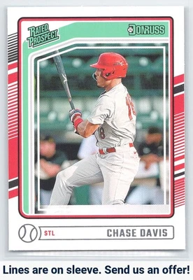 2024 Donruss #104 Chase Davis - Image 1 of 2