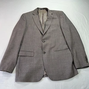 Pronto Uomo Platinum Blazer Mens 42XL Long Gray Wool Blend Two Button Sport Coat - Picture 1 of 12