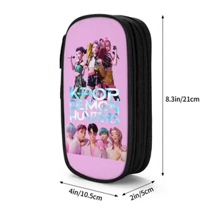 Kpop Demon Hunters Animated Kpop Films Pencil Case College Pencil Bag Students Z - Picture 1 of 48