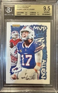 BGS 9.5 JOSH Allen MVP NFL 2024-25 Panini Instant NFL #MVP-B /3661 Buffalo Bills - Picture 1 of 2