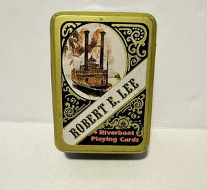 Robert E. Lee 1980 Albert E Price Playing Card Set In Tin Box -Riverboat Themed - Picture 1 of 10