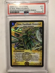 2006 Duel masters Elixia Pureblade Elemental Dm-10 Shattered rainbow PSA 5 EX - Picture 1 of 4