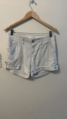 Sonoma Women’s Cream Beige Cargo Short Linen Size 6 - Image 1 of 4