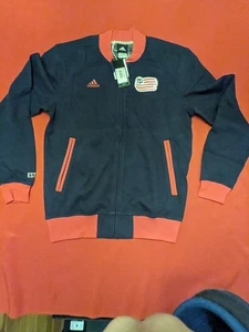 Vintage Adidas New England Revolution Full Zip Track Jacket MLS Size M - Picture 1 of 7