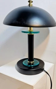 Vintage Lamp 80s Memphis Design Post MCM Spaceship Saucer Desk Table Light - Picture 1 of 7