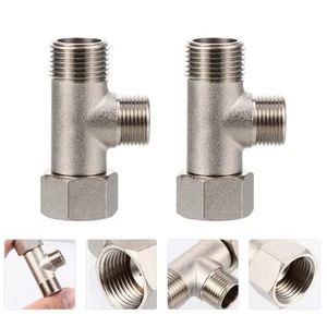 Conector de camiseta flexible móvil desviador de 3 vías 2 piezas para pulverizador de bidé - Imagen 1 de 12