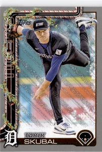 2025 Topps Holiday Tarik Skubal #H74 argento glitter - Foto 1 di 2