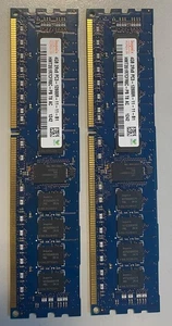 hynix 2 x RAM ECC je 4gb 2Rx8 PC3-12800R-11-12-B1 HMT351R7CFR8C-PB T8 AC 1242 - Bild 1 von 1