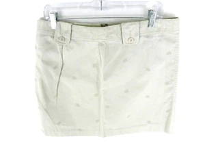 J. Crew Chino Size 12 Skirt Mini Buttoned Belt Loops Side Zipper/Hook & Eye - Picture 1 of 4