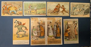 7 Victorian Trade Cards Prudential Homestead Bone Black Rising Sun Leader Nähen - Bild 1 von 2