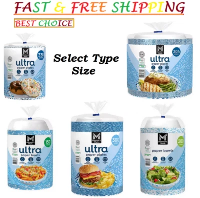 Platos de papel para postres/aperitivos Member's Mark Ultra, (selecciona tipo y tamaño) Foto 1 de 4