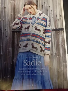 SADIE - AMERICAN WEST CARDIGAN - Knitting Pattern - DEBBIE BLISS Rialto DK - Picture 1 of 1