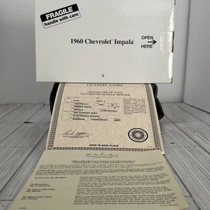 1960 Chevy Impala Convertible Ermine White Danbury Mint Sealed w/title NIB - Picture 1 of 4