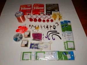 FISHING LINES,LURES,BOBBELS,HOOKS,SWIVELS,WEIGHTS,HOOK REMOVER SEE DESCRIPTION - Picture 1 of 2