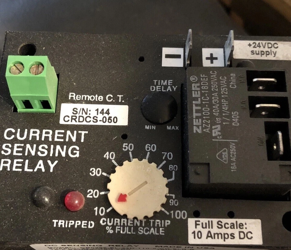 CR MAGNETICS CRDCS-050 SENSING RELAY CR5395-EL-24D-110-X-CD-ELR-R - Image 1 of 3