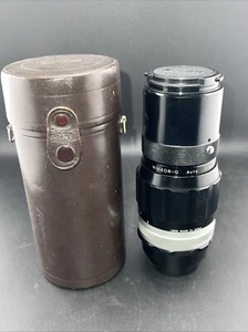 Nikon NIKKOR-Q Auto 200mm f/4 Teleobjektiv manueller Fokus mit Ledertasche - Bild 1 von 8