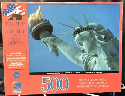 500 Piece Puzzle "Life & Liberty" [686141402400] Statue of Liberty 40240-3 - Image 1 of 4