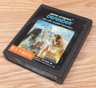 **UNTESTED** Defender Vintage Atari Game Cartridge ONLY - Image 1 of 3