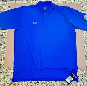 Polo Under Armour Heat Gear manga corta para hombre XL azul logotipo Sunkist NUEVO con etiquetas - Imagen 1 de 10