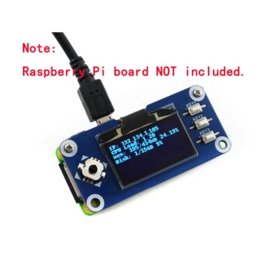 1.3inch 128X64 OLED Screen Module HAT for Raspberry Pi 0 Zero 2 W 3 Model B 4 5 - Image 1 of 4