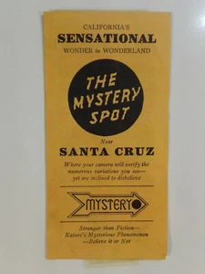"The Mystery Spot - Near Santa Cruz" ORIG. VINTAGE BROCHURE - 1950s - 1960s - VG - Picture 1 of 6