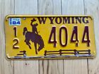 1984 Wyoming License Plate