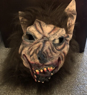 Werewolf Costume Mask Teen Boys Adult Halloween - Image 1 of 4