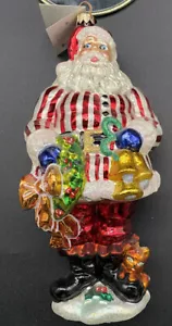 Christopher Radko "Ring in the Holidays" 6.75" "Santa Christmas Ornament - Picture 1 of 7
