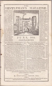 1814 Gentleman's Magazine - Treaty of Paris - End of Europe's "Reign of Blood" - Imagen 1 de 9