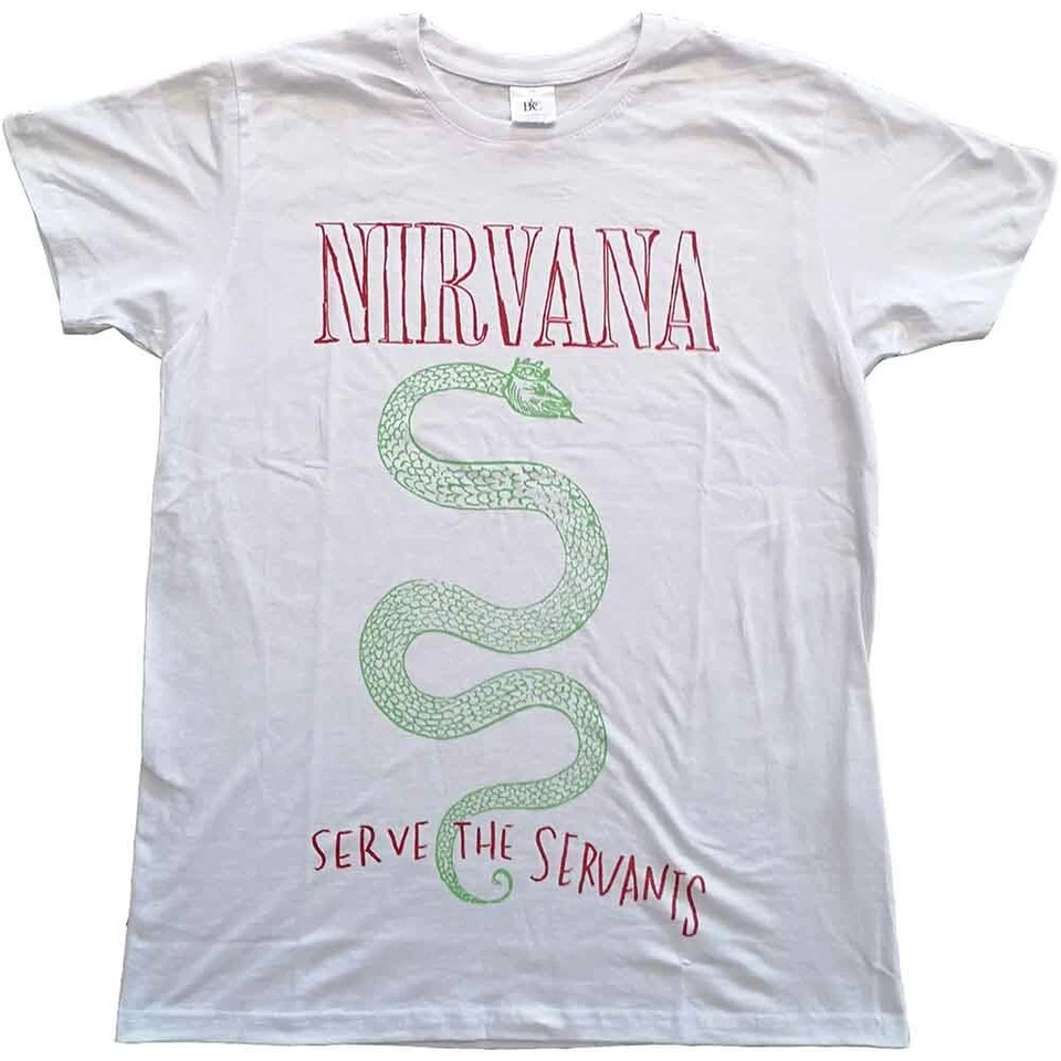 Camiseta Nirvana Serve The Servants Blanca Nueva Foto 1 de 1