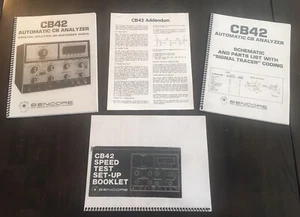 Sencore CB42 Owners Manual, Schema, Speed Setup Book & Manual Addendum - Bild 1 von 5