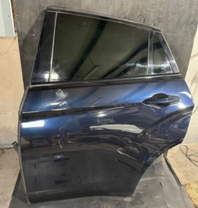 15-19 BMW X6 X6M F16 F86 REAR LEFT DRIVER SIDE DOOR CARBON BLACK ❌ Damaged - Bild 1 von 18