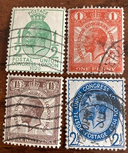 SALE gb 1929 Used stamps Ninth UPU Congress 4 Stamps SG434/7 (lot Z668) - Picture 1 of 1